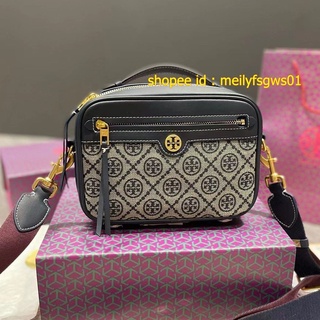 Tory Burch T Monogram Camera Bag 3 สี ใหม่ล่าสุด ! กระเป๋าแฟชั่น ทรงกล้อง งานสวย กระเป๋าสะพายไหล่ กระเป๋าสะพายข้าง