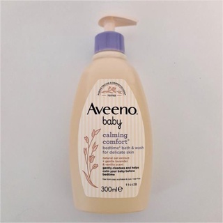 Aveeno Baby Calming Comfort Bedtime Bath &amp; Wash 300ml.