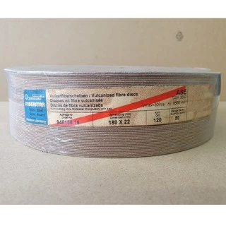 กระดาษทรายกลม ผลิตในเยอรมัน รุ่น Aluminium Oxide หลังไฟเบอร์ ขนาด 4" - 7" เบอร์ # 16 - 120 ยี่ห้อ SONNENFLEX VSM