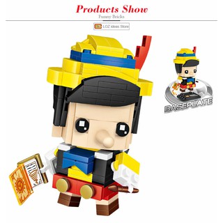 ตัวต่อ Loz 1448 Mini Brick Headz ชุด Cartoon  - Pinocchio  จำนวน 218 ชิ้น