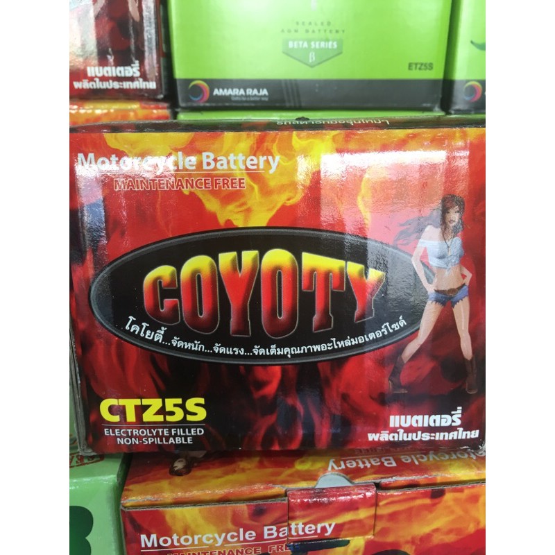 แบตเตอรี่โคโยตี้ CTZ5S