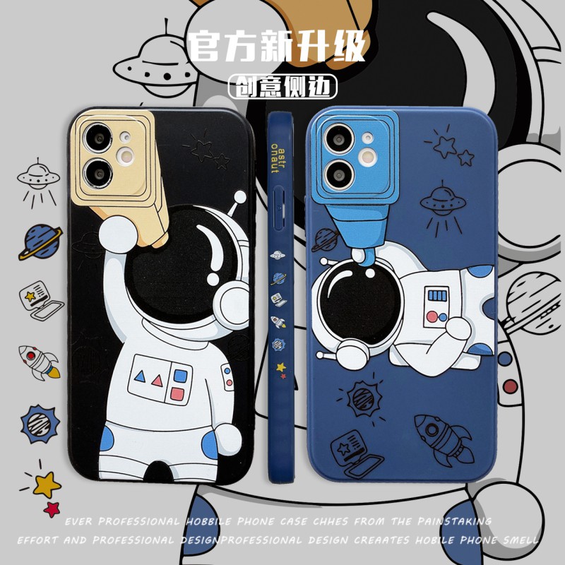 Funny Astronaut เคสไอโฟน11 กันกระแทก 7 plus 12 12 pro max xr xs xsmax 6 7 6splus 13 8 8plus 11pro 11 pro max Soft phone case เคส