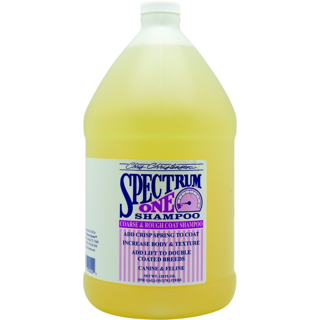 ๑♗Chris​ Christensen​-Spectrum ONE Shampoo 128oz..สำหรับขนหยาบ