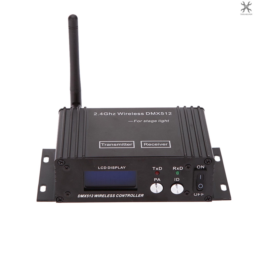 [T&H] เครื่องรับส่งสัญญาณไร้สาย 2.4G DMX 512 หน้าจอ LCD ปรับได้