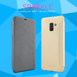 Nillkin เคส Samsung Galaxy A8 2018 A8 Plus 2018 Sparkle Leather แท้ !!