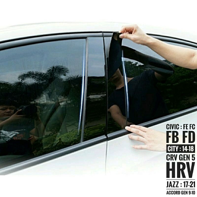 (พร้อมส่งจากไทย!!!)แผ่นติดเสาประตู Civic FD, FB, FC,FE, Accord, City,CRV, HRV, Jazz, Yaris, D-max, Mu-X
