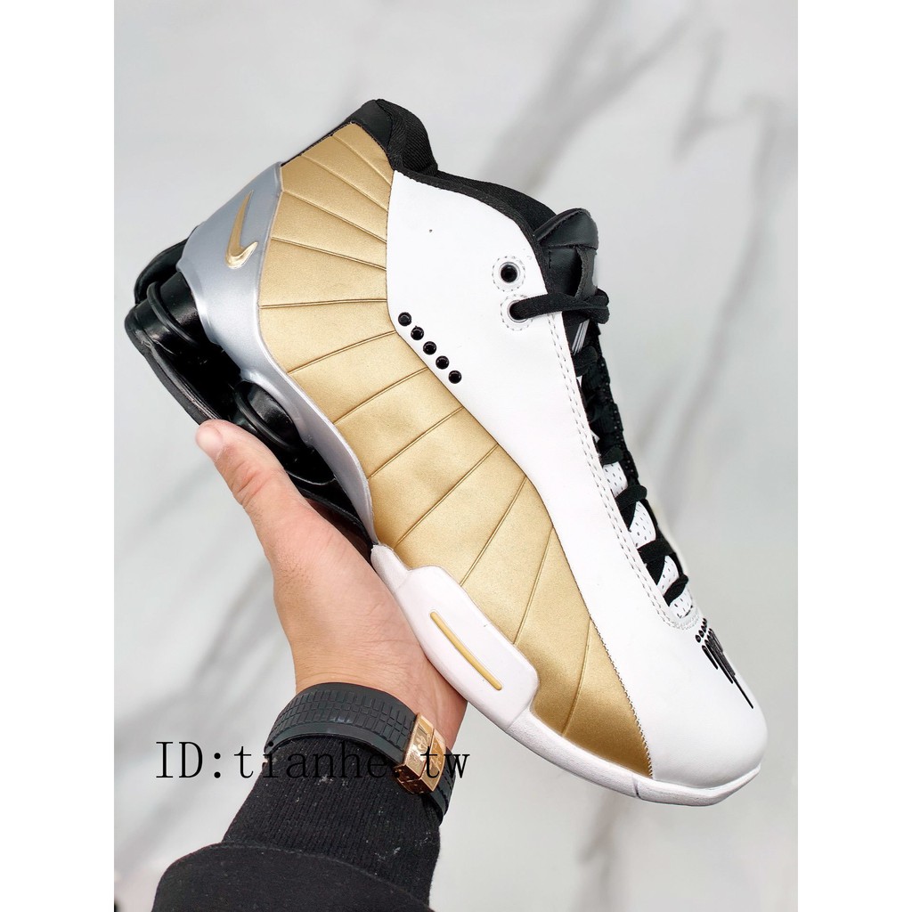 nike shox bb4 white red