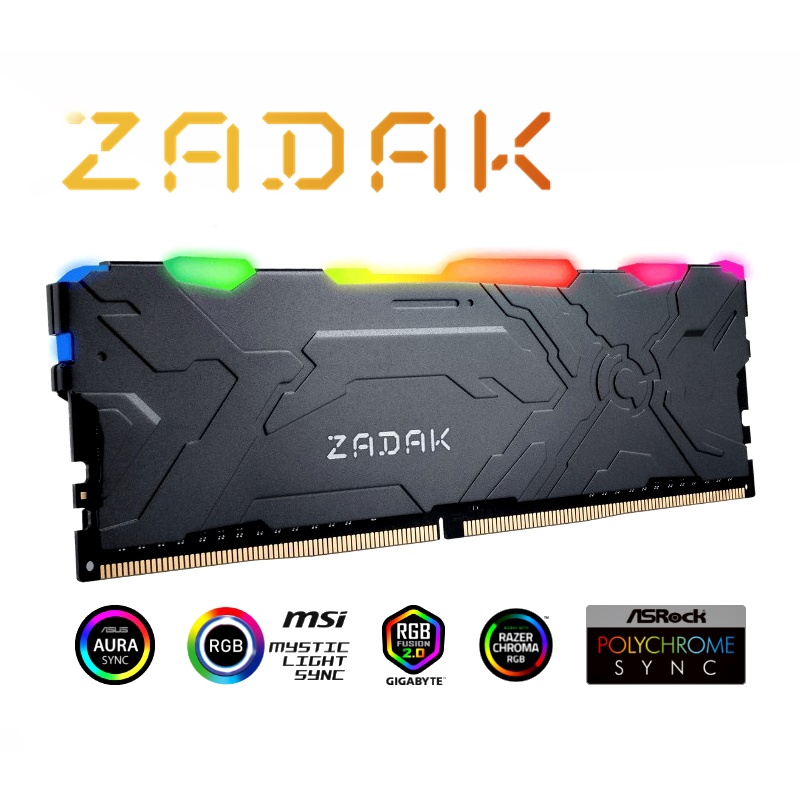 8GB (8GBx1) DDR4/2666 RAM PC (แรมพีซี) ZADAK MOAB RGB Warranty LT VZSS