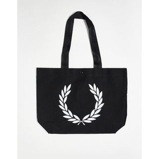 Fred Perry Large Laurel Tote Bag in Black