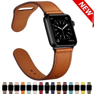 สายนาฬิกาข้อมือหนัง สําหรับสมาร์ทวอทช์ IWATCH 7 6 SE 5 4 3 2 1 41 มม. 45 มม. 38 มม. 42 มม. 40 มม. 44 มม.