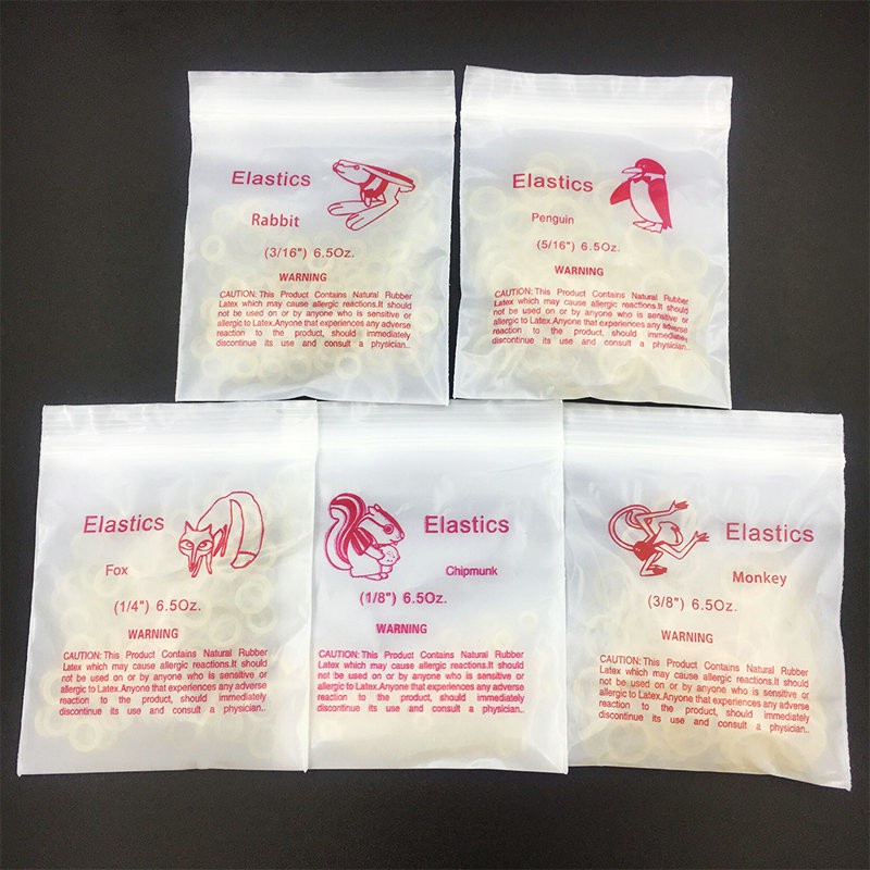 【dentalhome】5bag Elastics Rubber Bands 6.5 Oz