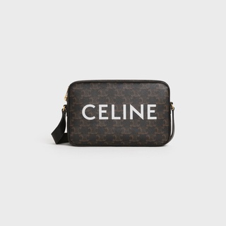 Brand new genuine Celine logo print medium messenger bag