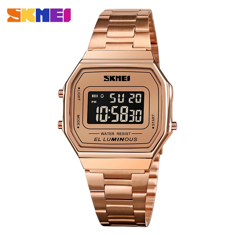 Skmei 1647 นาฬิกาข้อมืออิเล็กทรอนิกส์ ทรงสี่เหลี่ยม กันน้ํา สไตล์สปอร์ต แฟชั่นสําหรับผู้ชาย