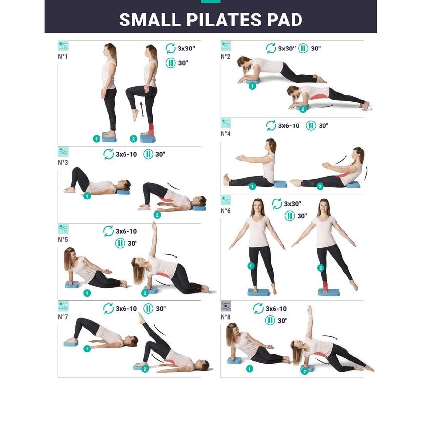 🔥พร้อมส่ง🔥 DOMYOS แผ่นทรงตัว แผ่นรองออกกำลังกาย สำหรับพิลาทิส แผ่นโฟมพิลาทิส Balance Pad for Pilates ของแท้100% - รูปที่ 6