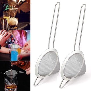 【ราคาถูก】SJMW Cocktail Strainer Stainless Steel Food Strainer Conical Fine Mesh Sieve Strainer Juice Tea Strainer for Filtering