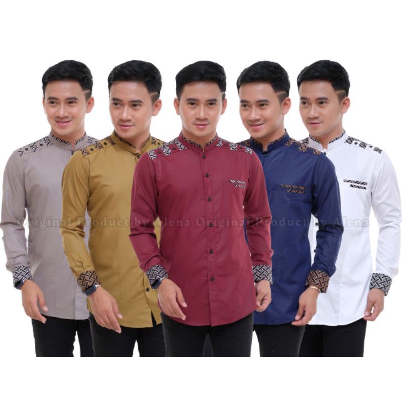 Koko เสื้อเชิ้ต Gus Azmi สําหรับผู้ชายชาวมุสลิม