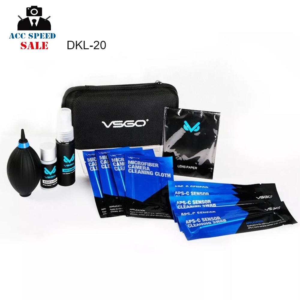 VSGO APS-C DSLR TRAVEL CLEANING KIT DKL-20 ชุดอุปกรณ์เซ็นเซอร์เลนส์กล้อง DSLR เหมาะกับการพกพาเดินทาง