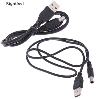 ( Rightfeel ) สายชาร์จ Usb เป็นปลั๊กแจ็ค Dc 5 . 5 มม. สําหรับ Mp3 Mp4