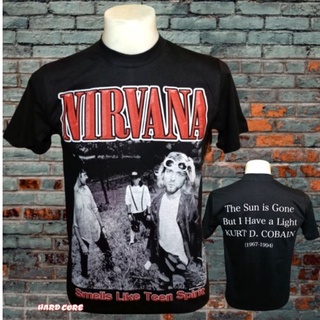 เสื้อวง NIRVANA วงร็อค ไม่มีตะเข็บข้าง คอฟิต ป้ายUSA เสื้อร็อค เสื้อผู้ชาย เสื้อทัวร์ วงดนตรีร็อคต่างประเทศ