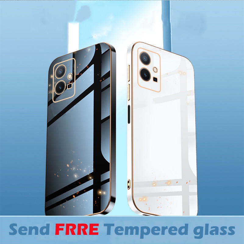 ปลอก VIVO Y75 5G Y15s Y15A Y01 Y21 Y21s Y33s Y72 5G Y20 Y12S YLuxury Electroplated เคสโทรศัพท์ 6D ชุ