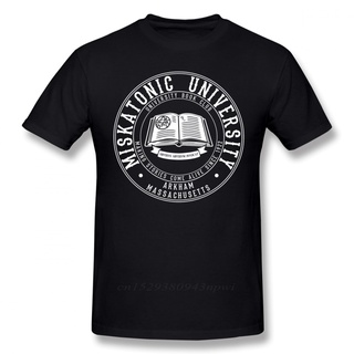 [COD]เสื้อยืดแขนสั้น ผ้าฝ้าย 100% พิมพ์ลาย Arkham Horror Miskatonic University Book Club โอเวอร์ไซซ์ สไตล์สตรีท สําหรับผ