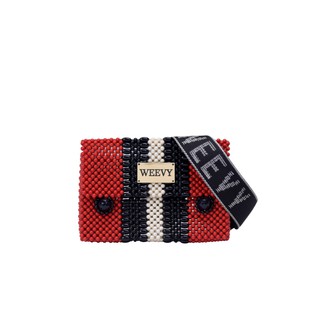 Weevy รุ่น PEONY FLIPPY CROSS BODY BAG กระเป๋าลูกปัด กระเป๋าแฟชั่น งานhandmade แบรนด์คนไทย