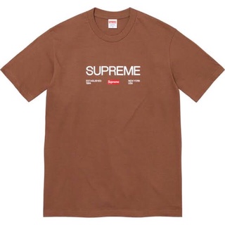 ใหม่พร้อมส่ง ของแท้ Supreme Est Tee 1994 Brown Colorway