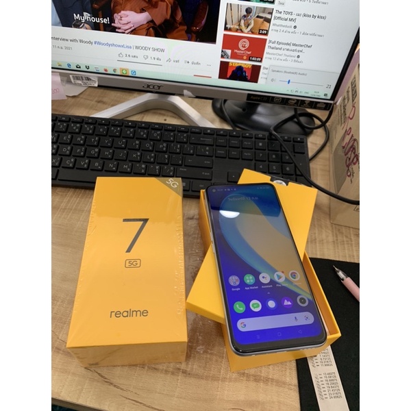 Realme 7 5gสินค้ามือสองเทียบมือ1