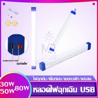 หลอดไฟ LED ไร้สาย พกพา มีไฟฉุกเฉิน หลอดไฟแขวน ชาร์จUSBสะดวกง่ายต่อการใช้งาน พกพาได้ พกพาได้สบายกระเป๋า