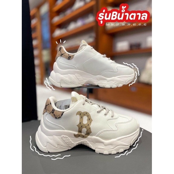 🔥สุดฮิต New MLB NY LA งานแท้💯%พร้อมกล่อง+ถุงกระดาษ✅ส้นสูง6cm ใส่ได้ทั้งชายและหญิง