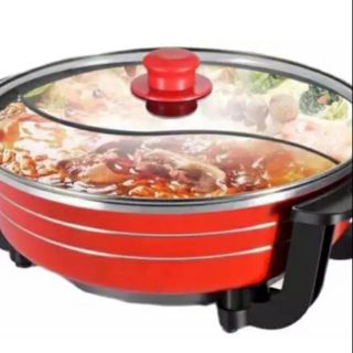 หม้อชาบู 2 ฝั่ง SHABU POT หม้อชาบู แบบ 2 ช่อง หม้อสุกี้ หม้อชาบูอเนกประสงค์ หม้อสุกี้ชาบู หม้อไฟฟ้า หม้อต้ม