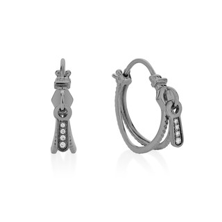 Haus of Jewelry - Zip hoop Earrings