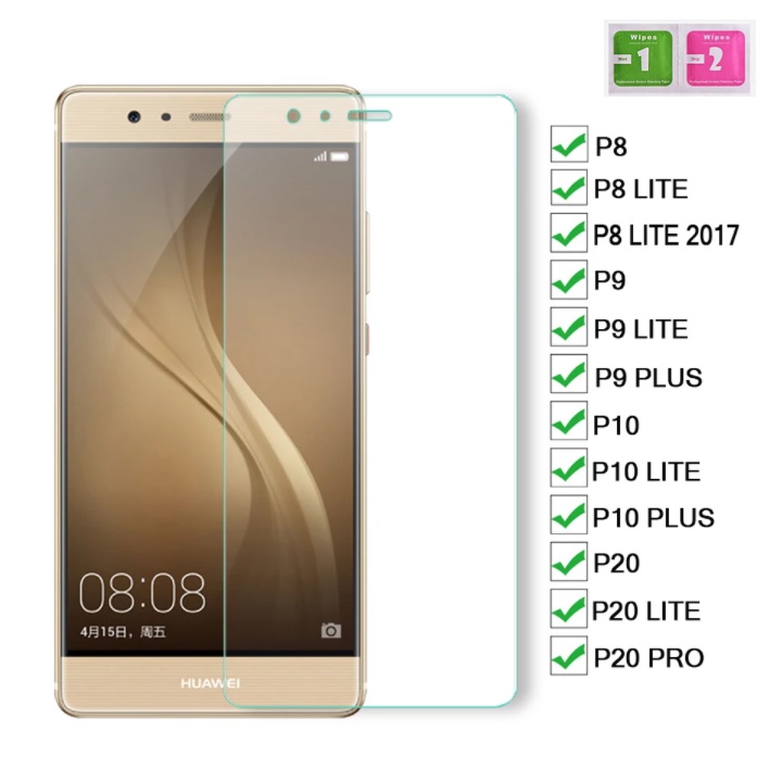 กระจกนิรภัยสําหรับ Huawei P8 P9 P10 P20 Lite Plus Mate 10 9 20 30 40 P30 P40 PROScreen Protector สําหรับ Huawei P20 Pro P9 P10 Plus กระจกนิรภัย Glas ฟิล์มกรณี