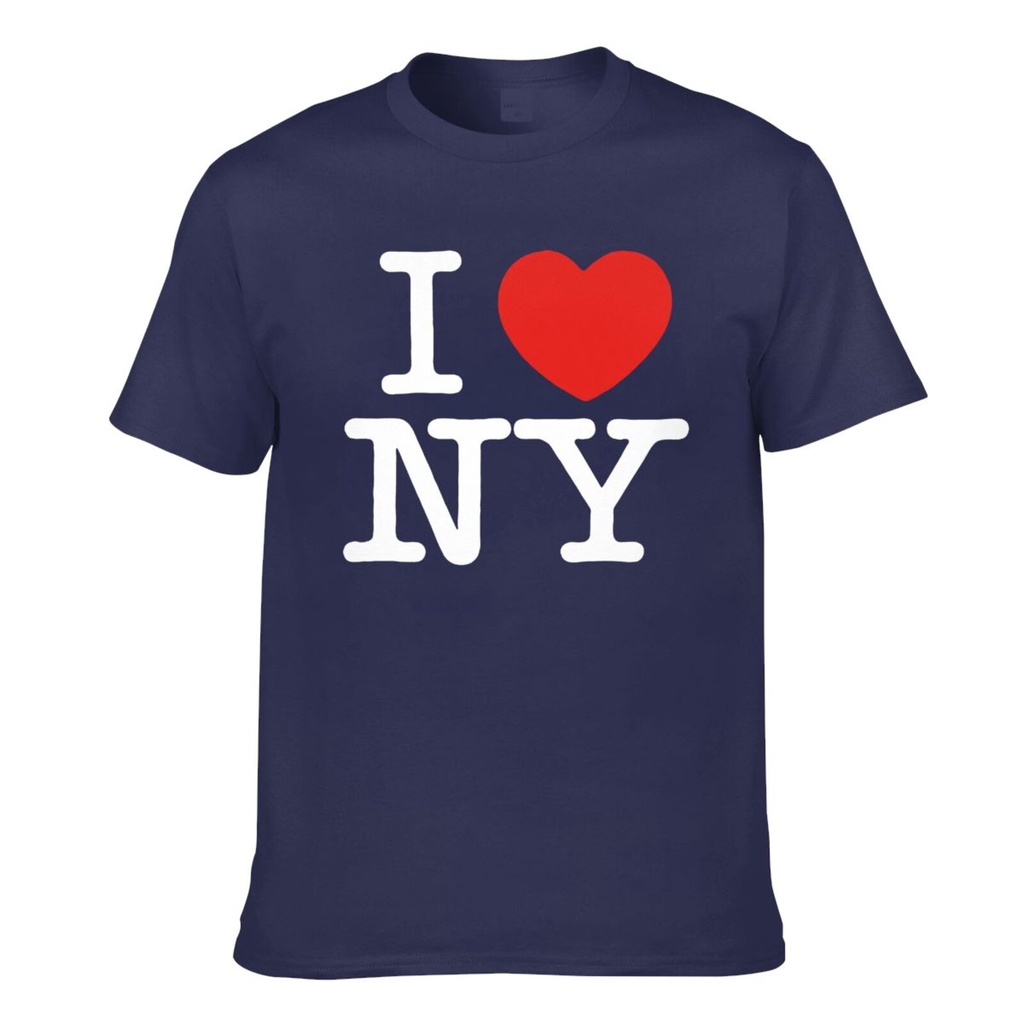 I Love New York Ny Heart ของที่ระลึกเสื้อยืดแขนสั้นผู้ชาย