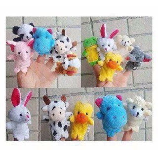 เก็บเงินปลายทาง SALE  หุ่นนิ้วมือ สัตว์ 10 ตัว