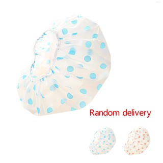 Women Waterproof Elastic Plastic Shower Bathing Cap  💛Kitchentool