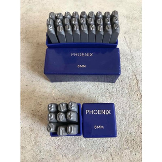 ชุดเหล็กตอก 6 มิล ตัวเลขพร้อมตัวอักษรภาษาอังกฤษ ตัวตอกเลข ตัวตอกอักษร Metal stamping kit ขนาด 6 มม