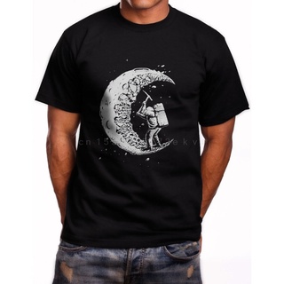 เสื้อผ้าผชเสื้อยืด ลาย The Moon man USA สําหรับผู้ชายS-5XL