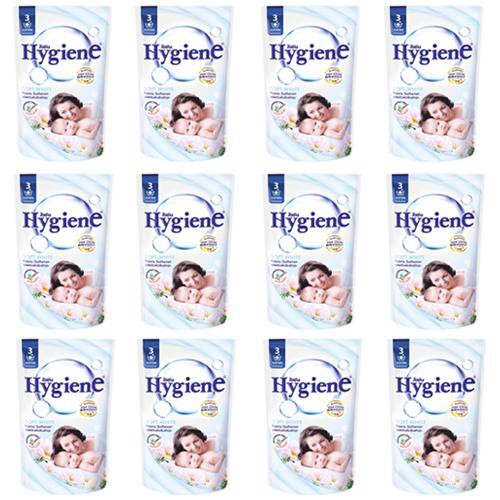 ไฮยีน (Hygeine) ซอฟท์ไวท์ น้ำยาปรับผ้านุ่ม (ขนาด 500 มล.แพ็ค 12 ถุง)