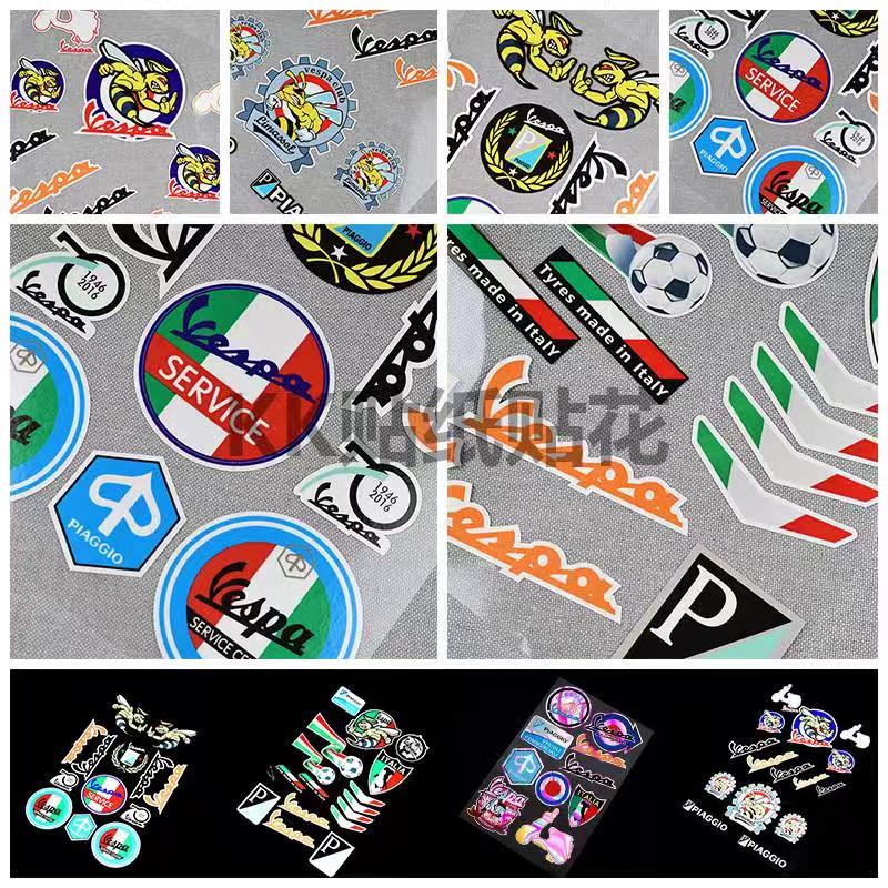 ** Ready Stock * สติ๊กเกอร์สกู๊ตเตอร์ Vespa Piaggio Scooter Motorcycle Sticker 125 LX150 LXV150 GTS300 Color Sticker