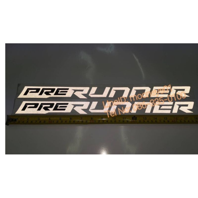 Sticker สติ๊กเกอร์ดั้งเดิมงานสกรีน prerunner สำหรับติดแก้มท้ายรถ toyota revo ปี2020 (โตโยต้า) Zan88