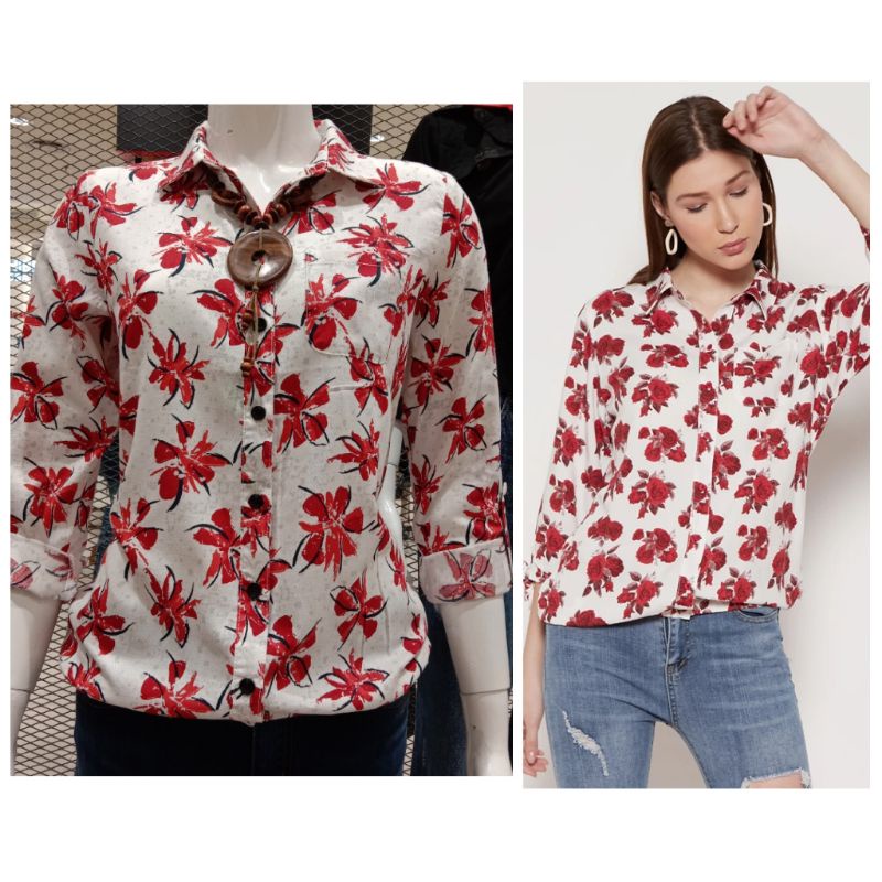 Ako jeans RED Flower