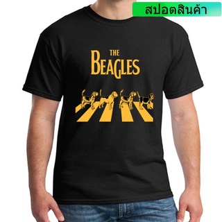 ราคาต่ำสุด!! เสื้อยืดผ้าฝ้าย พิมพ์ลาย The Beagles แนวคลาสสิก สําหรับผู้ชาย ER66WR30579 SD23WQ30767S-3XL