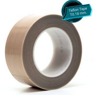 เทป ทนความร้อน TEFLON TAPE (t0.13-0.18mm.) PTFE TEFLON TAPE ใช้ติด เทปเครื่องซีล ปากถุง และ อื่นๆ