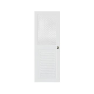 Interior door KING 80X200CM WH KG-7 DOOR Door frame Door window ประตูภายใน ประตูห้องน้ำABS KING KG-7 80x200 ซม. สีขาว ปร