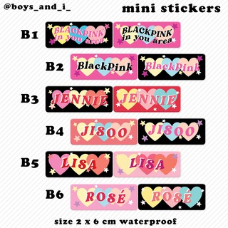 7บาท สติกเกอร์ BLACK PINK STICKER (ขั้นต่ำ3ชิ้น)