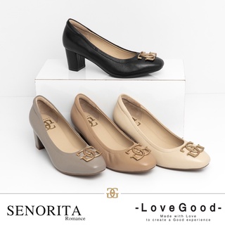 [ LoveGood ] รองเท้าหนังแกะแท้ Senorita (Romance) ส้นสูง 2.2 นิ้ว ใส่นิ่มเดินสบายตลอดทั้งวัน ให้ความหรูหรา