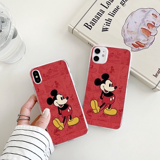 Mickey mouse เคสไอโฟน 13 pro max case iPhone 14 13 12 11 promax 7 8 Plus Se 2020 8พลัส เคสโทรศัพท์ X Xr Xs Max เคส