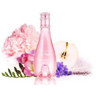 JUL02 ส่งฟรี Davidoff Cool water women Sea Rose EDT 100ml (กล่องขายไม่ซีล) น้ำหอม