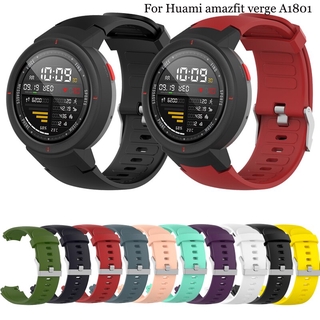 สายนาฬิกาข้อมือซิลิโคนสําหรับ Huami 3 Amazfit Verge A1801